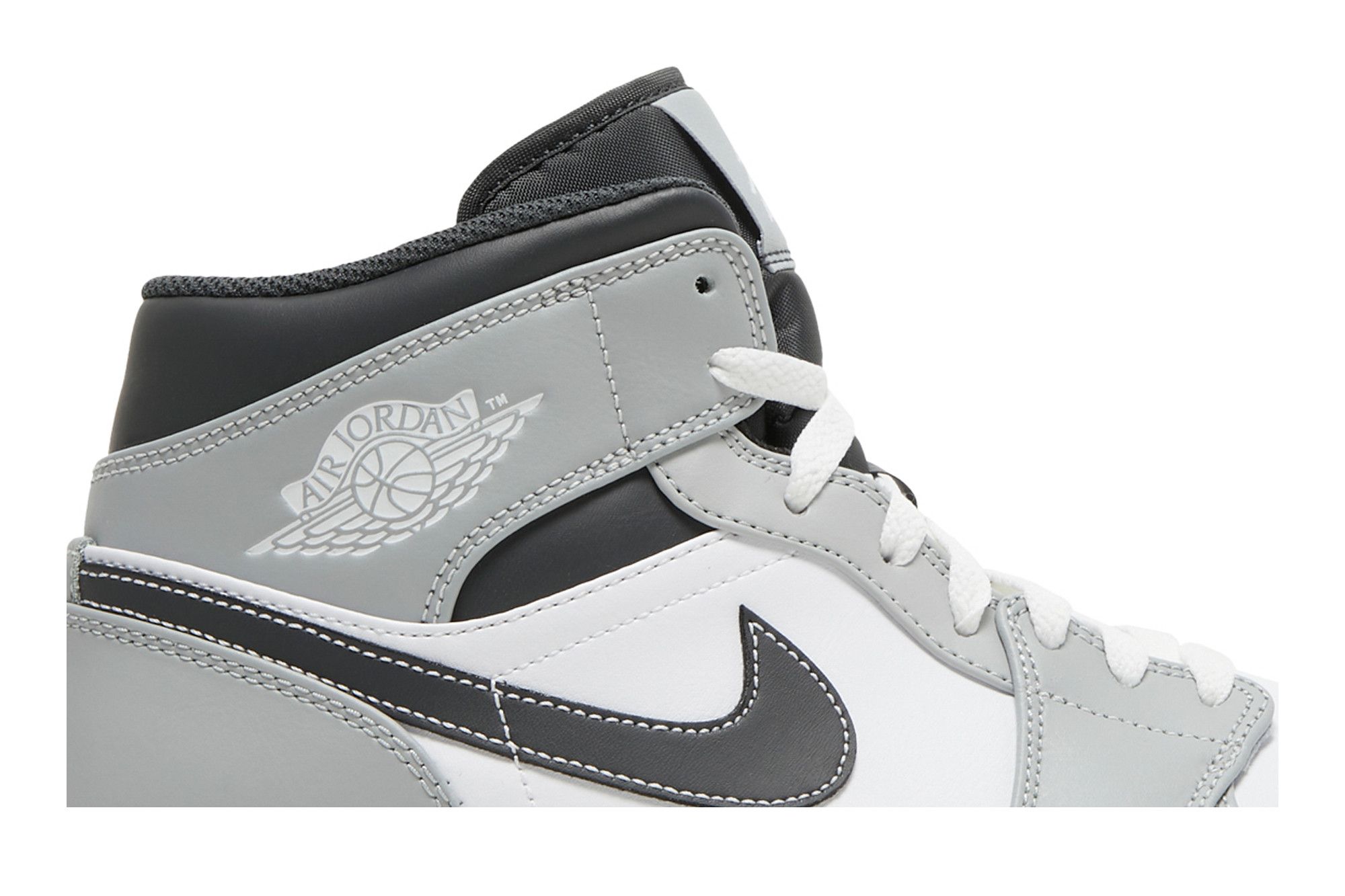 Lookbook Air Jordan 1 Mid 'Kelabu Asap Cerah' 554724-078