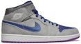 Buy Air Jordan 1 Mid 'Matte Silver Laser Purple' 554724-008