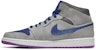 Air Jordan 1 Mid 'Matte Silver Laser Purple' 554724-008