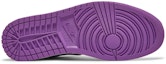 Shop Air Jordan 1 Mid 'Matte Silver Laser Purple' 554724-008