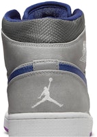 Air Jordan 1 Mid 'Plata Mate Púrpura Láser' 554724-008 Sizing Air Jordan 1 Mid 'Plata Mate Púrpura Láser' 554724-008