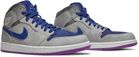 Air Jordan 1 Mid 'Plata Mate Púrpura Láser' 554724-008 Cheap Air Jordan 1 Mid 'Plata Mate Púrpura Láser' 554724-008
