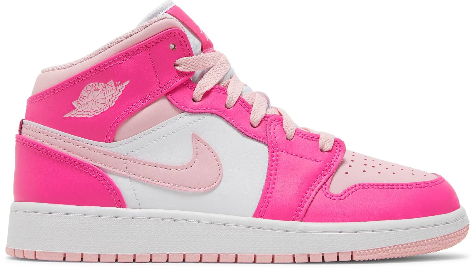 (Grade School) Air Jordan 1 Mid 'Medium Soft Pink' FD8780‑116