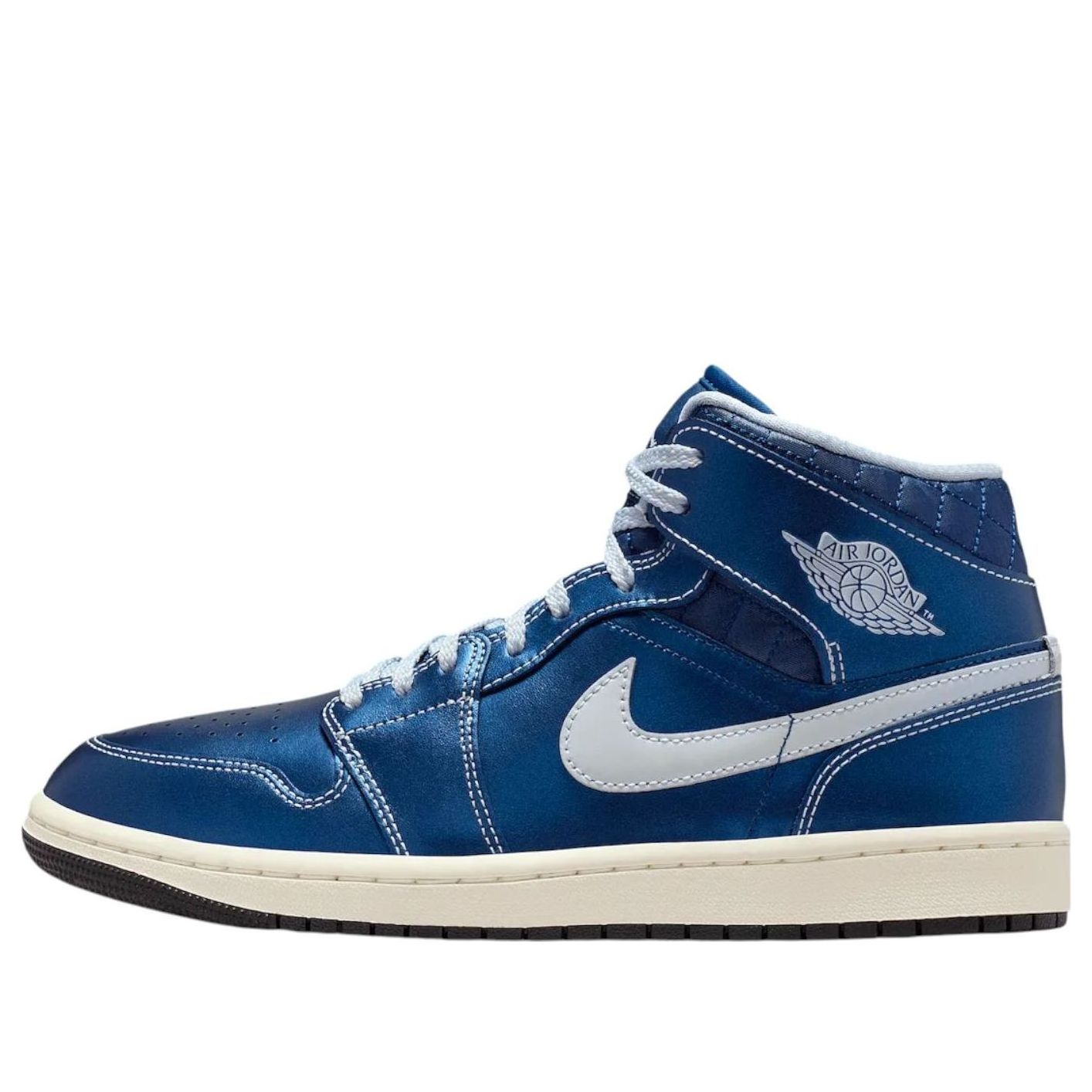 Wmns Jordan 1 Mid 'Quilted Metallic Blue'
