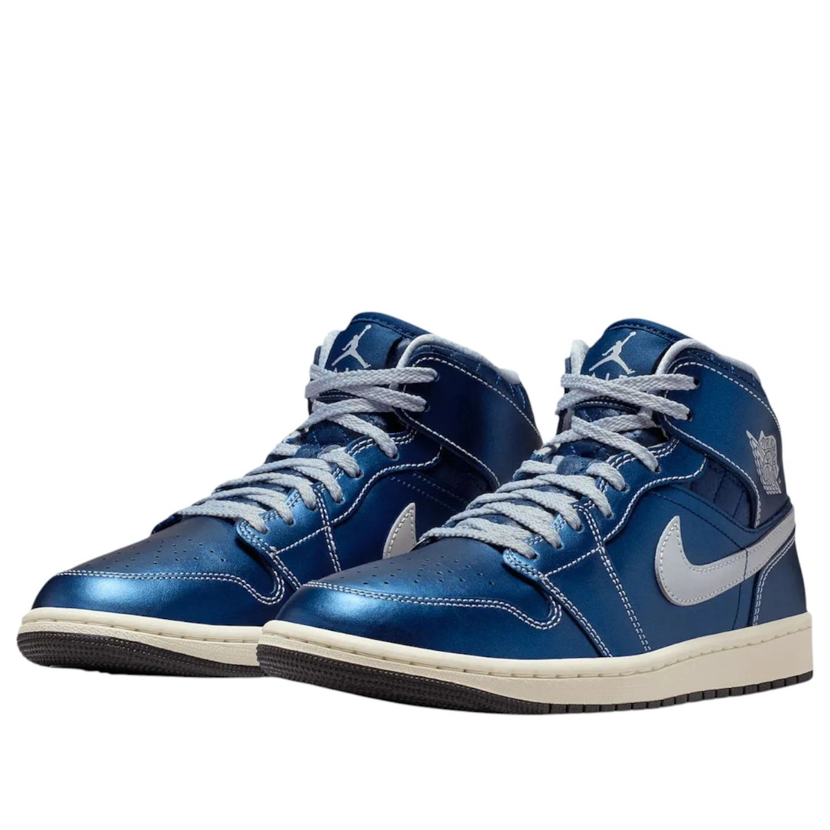 Air Jordan 1 Mid 'Metallic Blue'