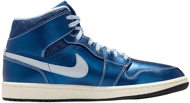 Air Jordan 1 Mid 'Metallic Blue' Pria Wanita Sneakers IM5128-001 Details for Air Jordan 1 Mid 'Metallic Blue' Pria Wanita Sneakers IM5128-001