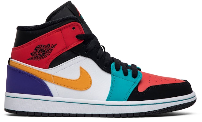 Air Jordan 1 Mid Multi Color 554724 125 554724 125 Novelship