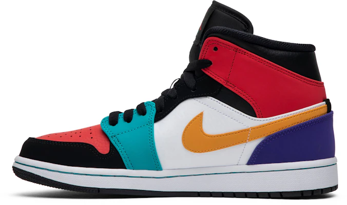 Air Jordan 1 Mid 'Pelbagai Warna' 554724-125 Lookbook Air Jordan 1 Mid 'Pelbagai Warna' 554724-125
