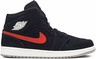Air Jordan 1 Mid 'Multi-Color Swoosh Black' 554724-065 Air Jordan 1 Mid 'Multi-Color Swoosh Black' 554724-065