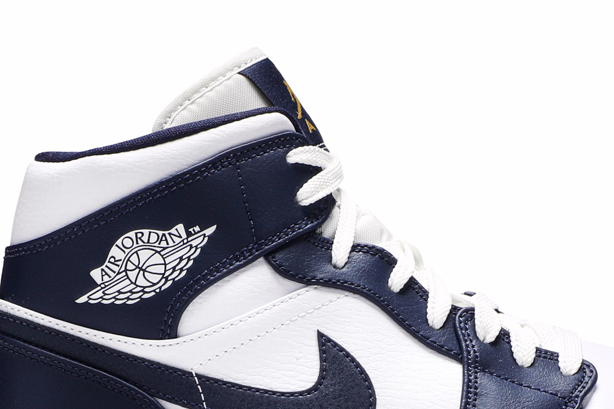 Air Jordan 1 Mid 'Obsidian' 554724-174