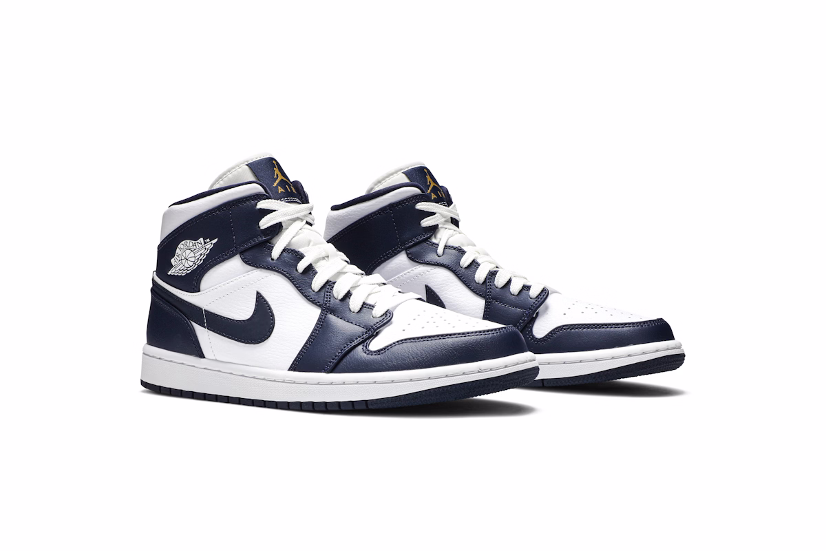 Air Jordan 1 Mid 'Obsidian' 554724-174