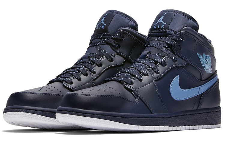Order Air Jordan 1 Mid 'Obsidian Blue' 554724-405 (Warna Biru Obsidian)