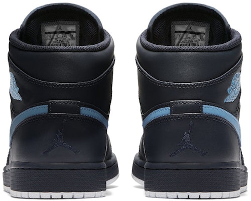 Air Jordan 1 Mid 'Obsidian Blue' 554724-405 Lookbook Air Jordan 1 Mid 'Obsidian Blue' 554724-405
