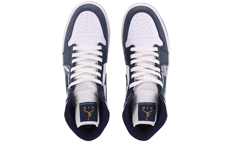 Shop Air Jordan 1 Mid 'Obsidian One Love' Indonesia 554724-174(Team10-one-love）