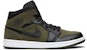 Air Jordan 1 Mid 'Olive Canvas' 554724-301 (Warna Zaitun)