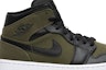 Order Air Jordan 1 Mid 'Olive Canvas' 554724-301 (Warna Zaitun)