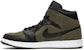 Air Jordan 1 Mid 'Olive Canvas' 554724-301 (Warna Zaitun)