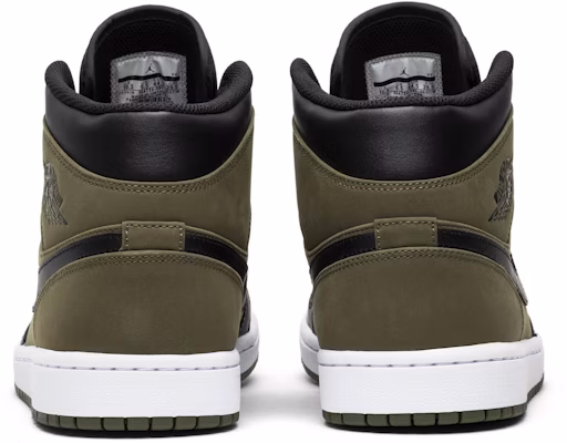 Air Jordan 1 Mid 'Olive Canvas' 554724-301 Details for Air Jordan 1 Mid 'Olive Canvas' 554724-301