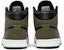 Air Jordan 1 Mid 'Olive Canvas' 554724-301 (Warna Zaitun)