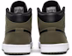 Details for Air Jordan 1 Mid 'Olive Canvas' 554724-301 (Warna Zaitun)