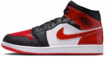 Air Jordan 1 Mid 'Patent Bred Toe' HV4091-006 Air Jordan 1 Mid 'Patent Bred Toe' HV4091-006