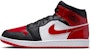Air Jordan 1 Mid 'Patent Bred Toe' HV4091-006