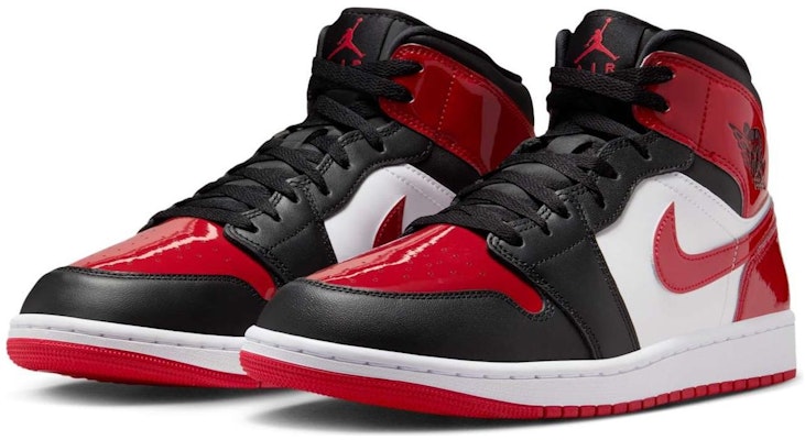 Air Jordan 1 Mid 'Patent Bred Toe' Sepatu Sneaker Retro Pria HV4091-006 Shop Air Jordan 1 Mid 'Patent Bred Toe' Sepatu Sneaker Retro Pria HV4091-006