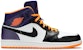 Air Jordan 1 Mid 'Phoenix Suns' 554724-117 (Warna Kuning Jingga)