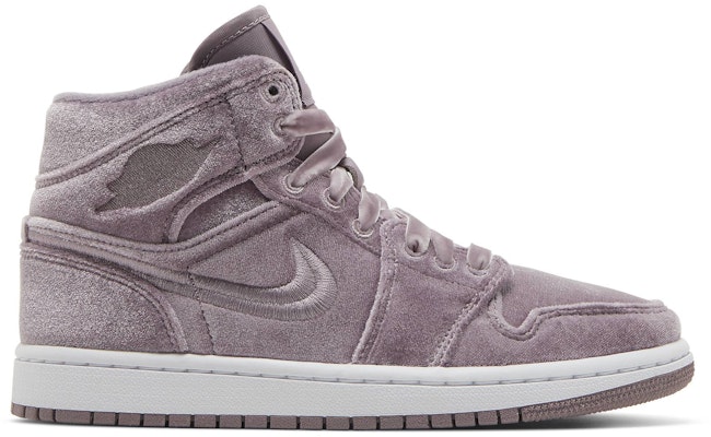 Women Air Jordan 1 Mid Purple Velvet DQ8397 500 DQ8397 500