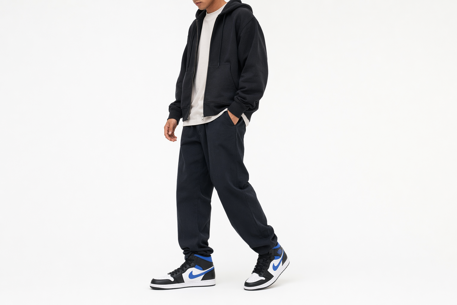 Order Air Jordan 1 Mid 'Racer Blue' 2021 Sepatu Sneakers 554724-140