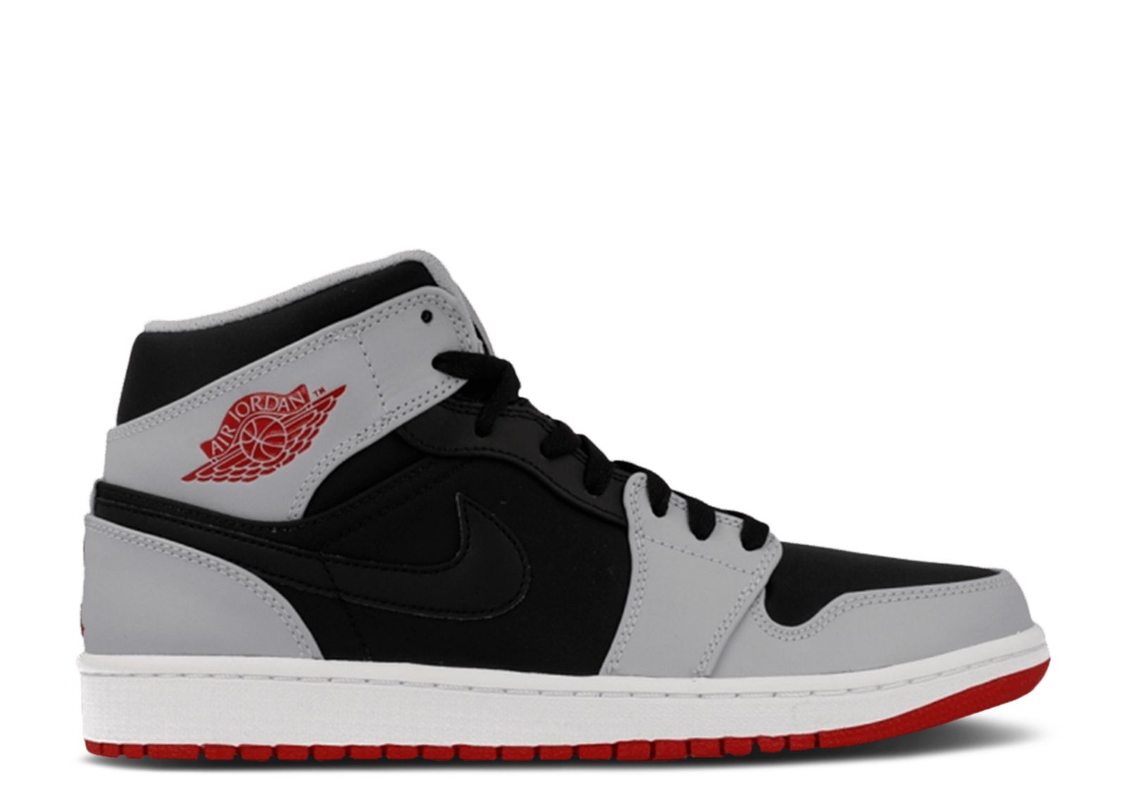 Buy Air Jordan 1 Mid 'Red Grey' 554724-012