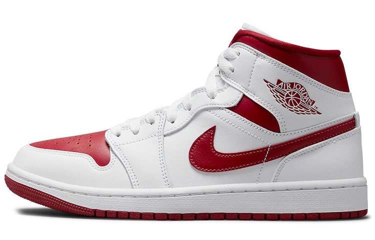 Buy Air Jordan 1 Mid 'Merah Universiti Putih' 554724-161