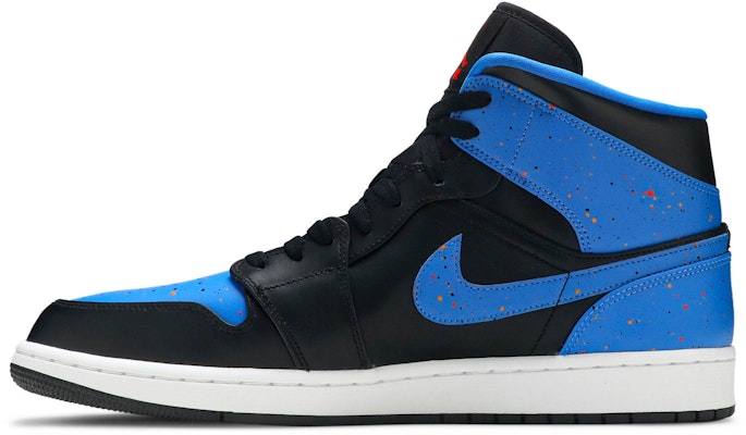 Air Jordan 1 Mid 'Royal Splatter' Azul Salpicado 554724-048 Lookbook Air Jordan 1 Mid 'Royal Splatter' Azul Salpicado 554724-048