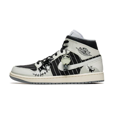 Jordan 1 Mid 'Skeleton Jack'