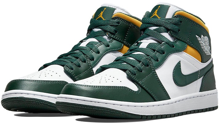 Air Jordan 1 Mid 'Sonics' 2021 554724-371 Lookbook Air Jordan 1 Mid 'Sonics' 2021 554724-371