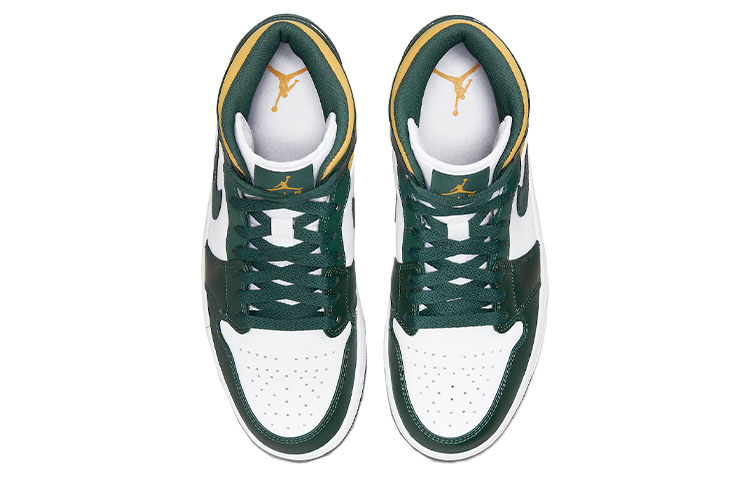 Purchase Air Jordan 1 Mid 'Sonics' 2021 Sepatu Basket Terbaru 554724-371
