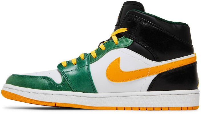Air Jordan 1 Mid 'Sonics' Lelaki Sneakers 554724-307 Lookbook Air Jordan 1 Mid 'Sonics' Lelaki Sneakers 554724-307
