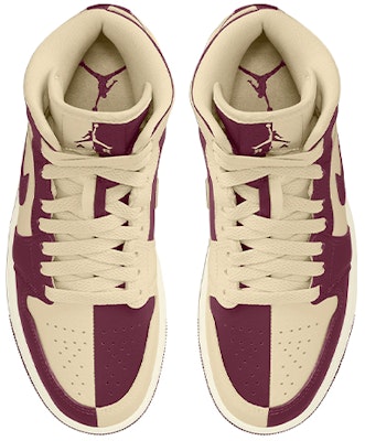 Air Jordan 1 Mid 'Gabungan Coklat Merah' DV9872-200 Lookbook Air Jordan 1 Mid 'Gabungan Coklat Merah' DV9872-200