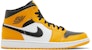 Air Jordan 1 Mid 'Taxi' Kuning Hitam 554724-701