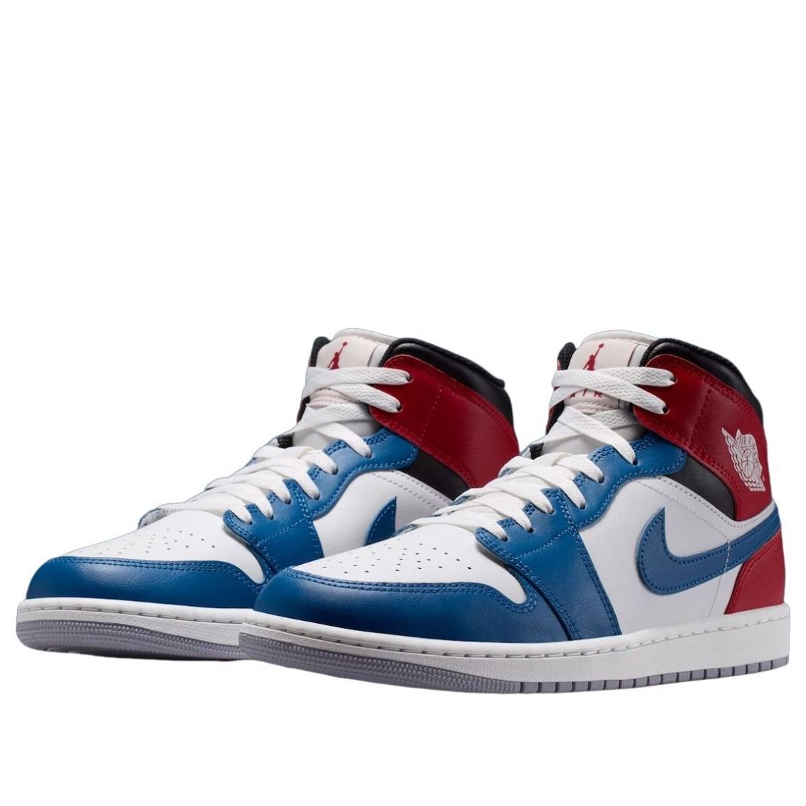 Order Air Jordan 1 Mid ''Team USA'' Lelaki Wanita Sneakers DQ8426-406