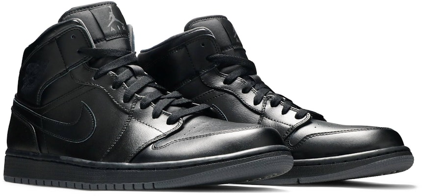 Air Jordan 1 Mid 'Triple Black' 2016 - Zapatillas Negras Total Esencia Jordán. 554724-021 Cheap Air Jordan 1 Mid 'Triple Black' 2016 - Zapatillas Negras Total Esencia Jordán. 554724-021