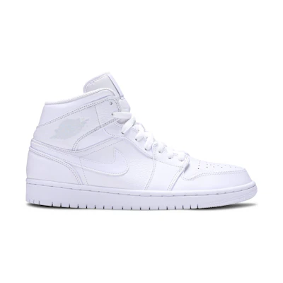 Jordan 1 Mid 'Triple White' 2018