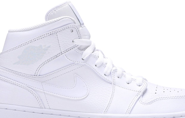Air jordan 1 mid 2025 all white