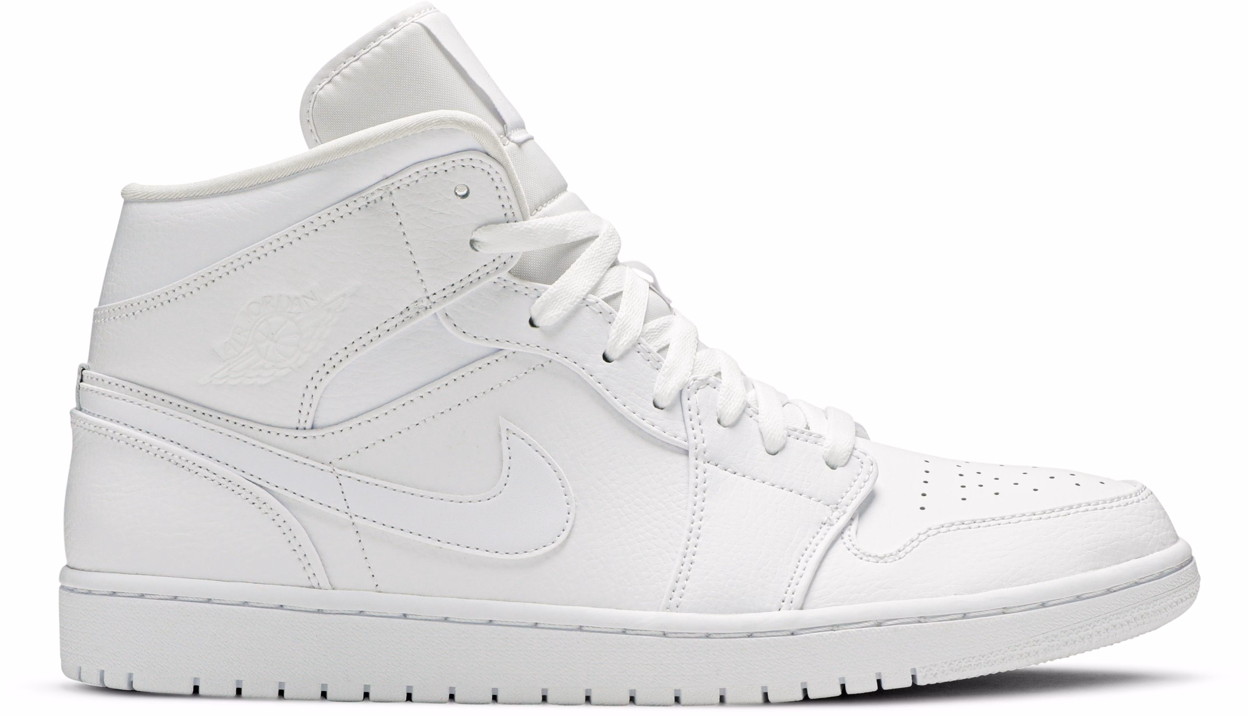 Air Jordan 1 Mid Triple White 2019 554724 129 554724 129