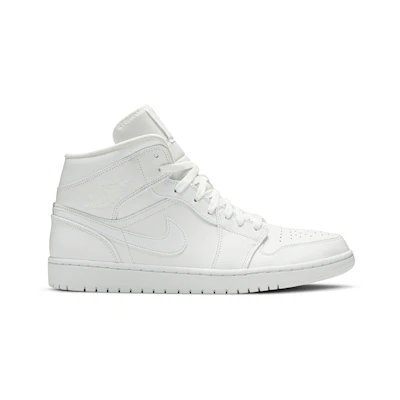 Jordan 1 Mid 'Triple White' 2019