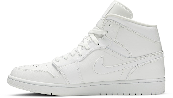 Air Jordan 1 Mid 'Triple White' 2019 Zapatillas Blancas Total 554724-129 Lookbook Air Jordan 1 Mid 'Triple White' 2019 Zapatillas Blancas Total 554724-129