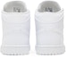 Details for Air Jordan 1 Mid 'Triple White' 2022 Putih Serba 554724-136