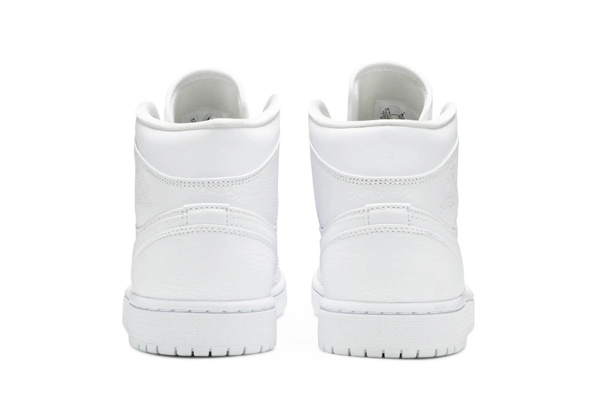 Air Jordan 1 Mid 'Triple White' 554724-130