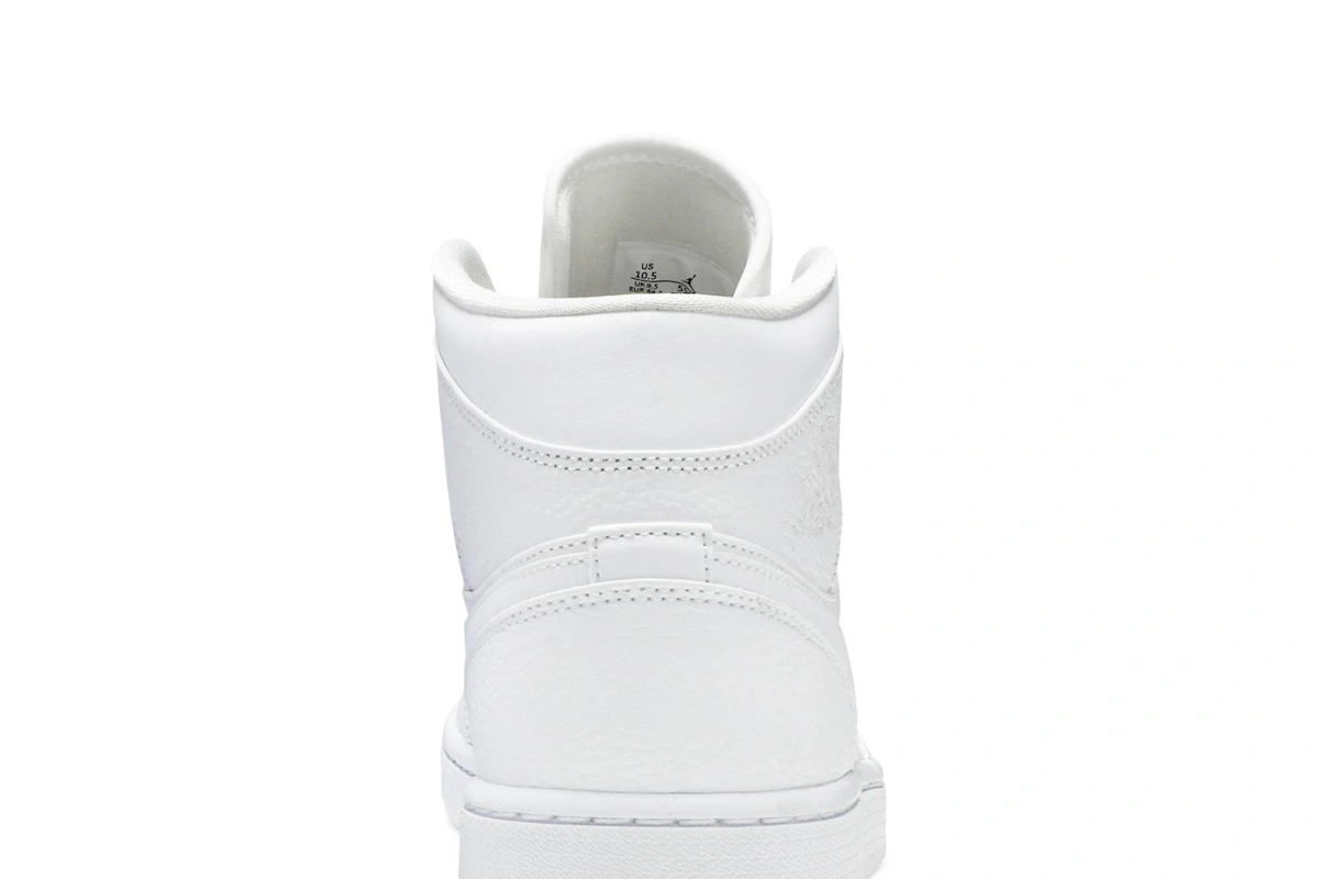 Air Jordan 1 Mid 'Triple White' 554724-130