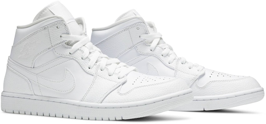 Air Jordan 1 Mid 'Triple Blanco' 554724-130 Cheap Air Jordan 1 Mid 'Triple Blanco' 554724-130